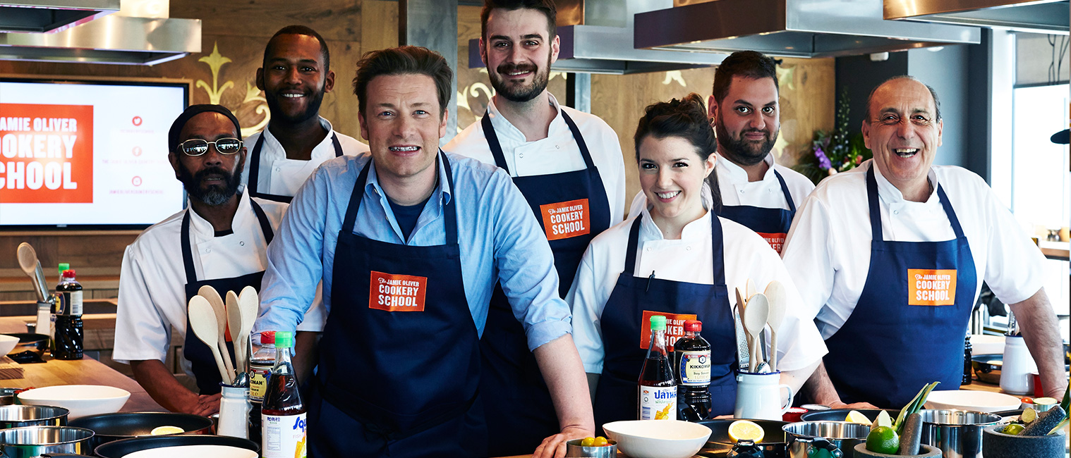 Arbeitsanreize in England - Jamie Oliver Cookery School, London